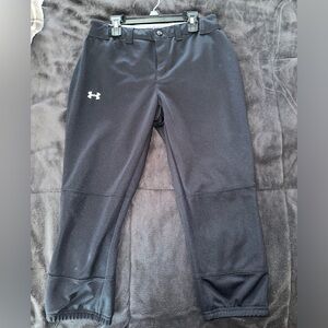 Under Armour Softball/ Baseball pants black belt loop and elastic waist